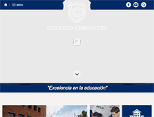 Tablet Screenshot of colegiocervantesdetorreon.com